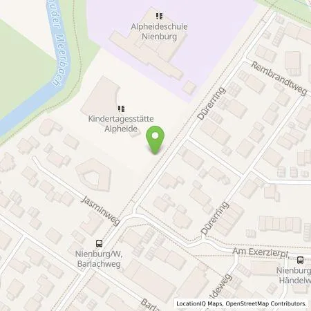 Standortübersicht der Tankstelle Nienburg Energie GmbH in 31582 Nienburg (Weser)