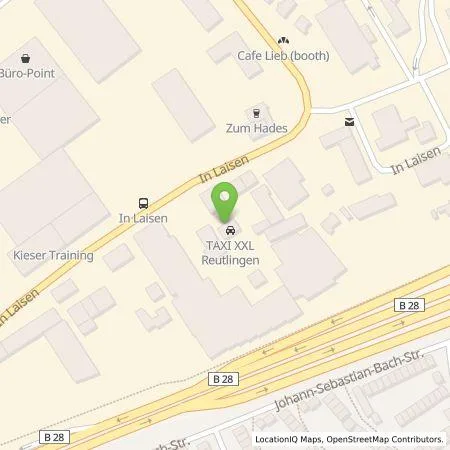 Standortübersicht der Tankstelle GP Joule Connect GmbH in 72766 Reutlingen