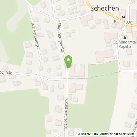 Standortübersicht der Tankstelle Energie Südbayern GmbH in 83135 Schechen