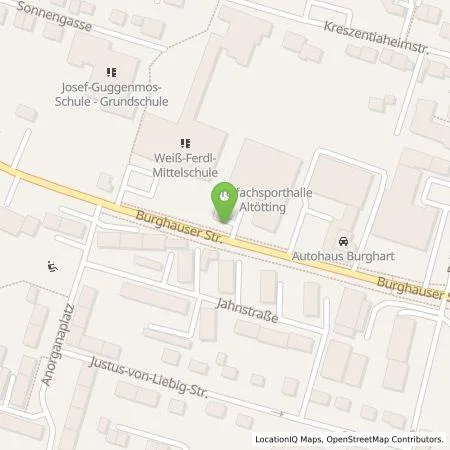 Standortübersicht der Tankstelle Energie Südbayern GmbH in 84503 Altötting