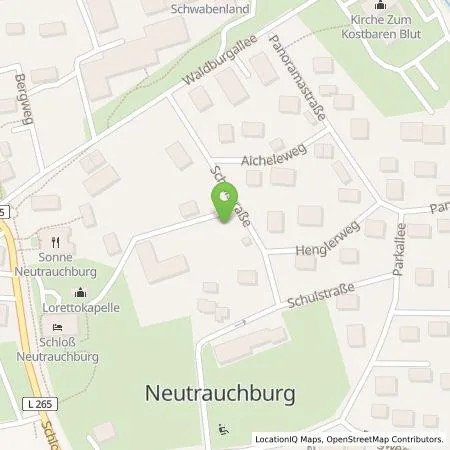 Standortübersicht der Tankstelle Energie Südbayern GmbH in 88316 Isny im Allgäu