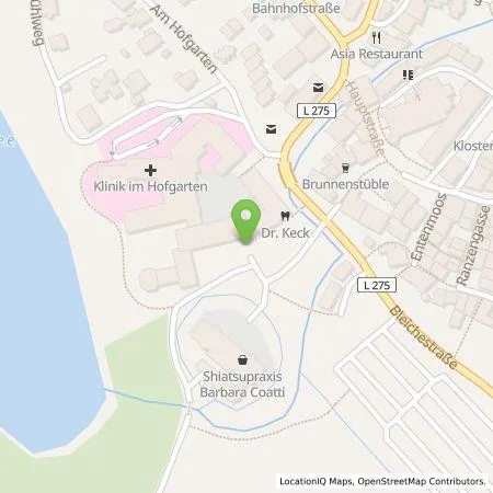 Standortübersicht der Tankstelle Energie Südbayern GmbH in 88339 Bad Waldsee