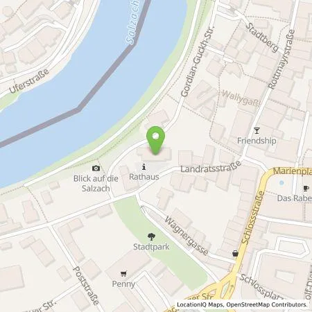 Standortübersicht der Tankstelle Energie Südbayern GmbH in 83410 Laufen