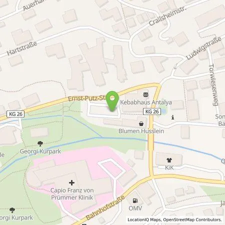 Standortübersicht der Tankstelle Stadtwerke Würzburg AG in 97769 Bad Brückenau