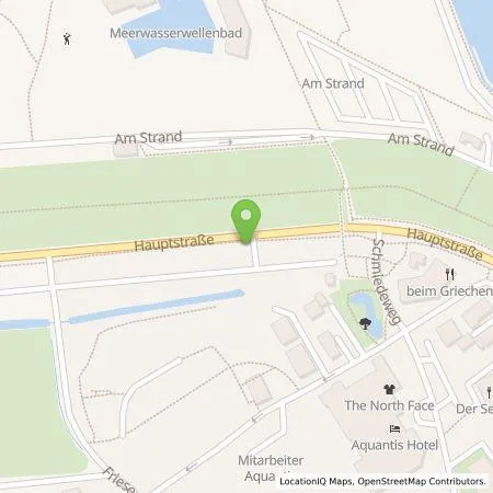 Standortübersicht der Tankstelle Tourismusbetrieb Esens-Bensersiel in 26427 Esens