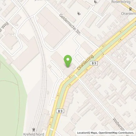 Standortübersicht der Tankstelle Allego GmbH in 47798 KREFELD