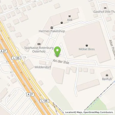 Standortübersicht der Tankstelle Allego GmbH in 27721 Ritterhude