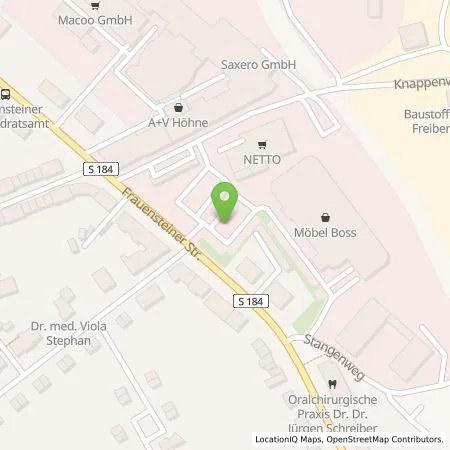 Standortübersicht der Tankstelle Allego GmbH in 09599 Freiberg