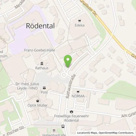 Standortübersicht der Tankstelle Stadtwerke Rödental in 96472 Rödental