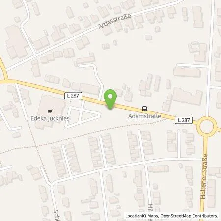 Standortübersicht der Tankstelle Jürgen Jucknies e.K. in 47167 Duisburg