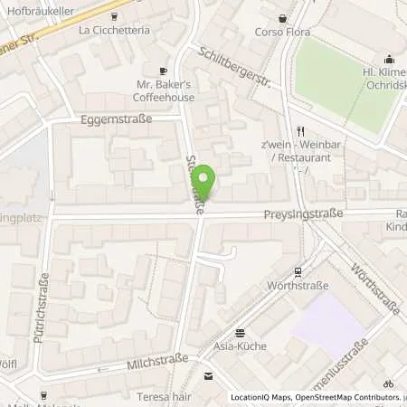 Standortübersicht der Tankstelle SWM Versorgungs GmbH in 81667 München