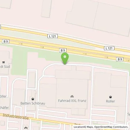 Standortübersicht der Tankstelle Fahrrad Franz GmbH in 56218 Mülheim-Kärlich