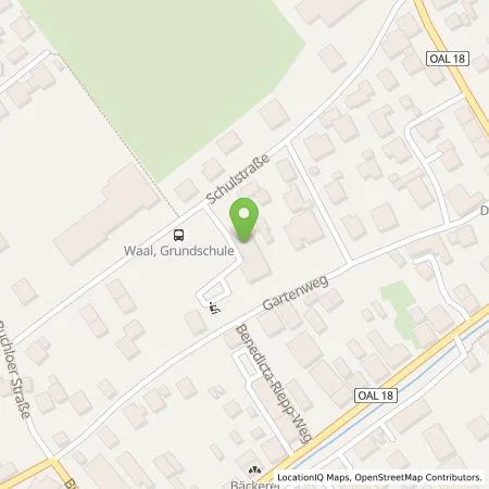 Standortübersicht der Tankstelle LENA Service GmbH in 86875 Waal