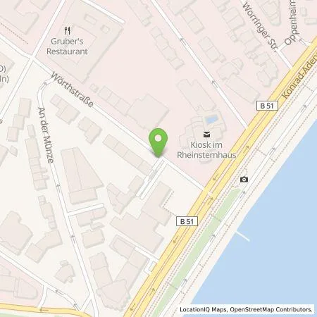 Standortübersicht der Tankstelle TankE GmbH in 50668 Köln