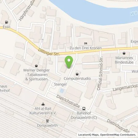 Standortübersicht der Tankstelle LEW Natur GmbH in 86609 Donauwörth