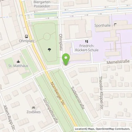 Standortübersicht der Tankstelle EDE - Energiedienst Erlangen GmbH in 91052 Erlangen