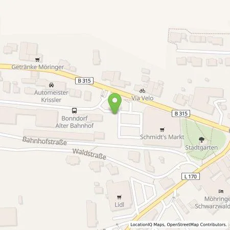 Standortübersicht der Tankstelle EnBW mobility+ AG und Co.KG in 79848 Bonndorf