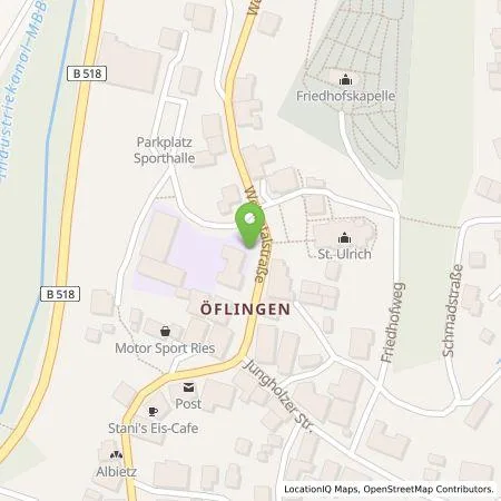 Standortübersicht der Tankstelle naturenergie hochrhein AG in 79664 Wehr