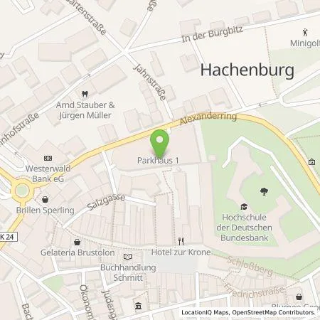 Standortübersicht der Tankstelle Energieversorgung Mittelrhein AG in 57627 Hachenburg