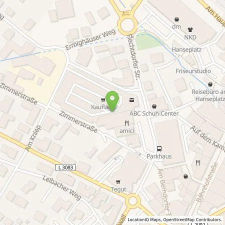 Standortübersicht der Tankstelle Kaufland Dienstleistung GmbH & Co. KG in 34497 Korbach