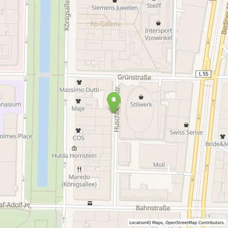 Standortübersicht der Tankstelle Stadtwerke Düsseldorf AG in 40212 Düsseldorf