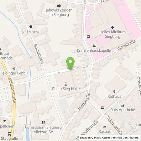 Standortübersicht der Tankstelle rhenag Rheinische Energie Aktiengesellschaft in 53721 Siegburg