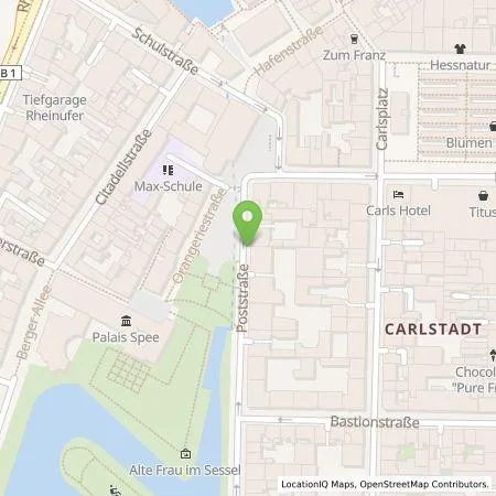 Standortübersicht der Tankstelle Stadtwerke Düsseldorf AG in 40213 Düsseldorf