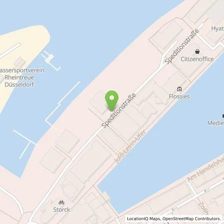 Standortübersicht der Tankstelle Stadtwerke Düsseldorf AG in 40221 Düsseldorf