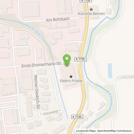 Standortübersicht der Tankstelle Elektro Priebe GmbH & Co. KG in 88045 Friedrichshafen