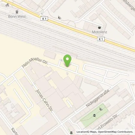 Standortübersicht der Tankstelle iSATT-GmbH in 53115 Bonn