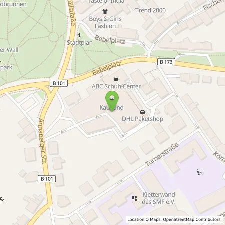 Standortübersicht der Tankstelle Kaufland Dienstleistung GmbH & Co. KG in 09599 Freiberg