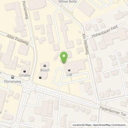 Standortübersicht der Tankstelle Lidl Dienstleistung GmbH & Co. KG in 34414 Warburg