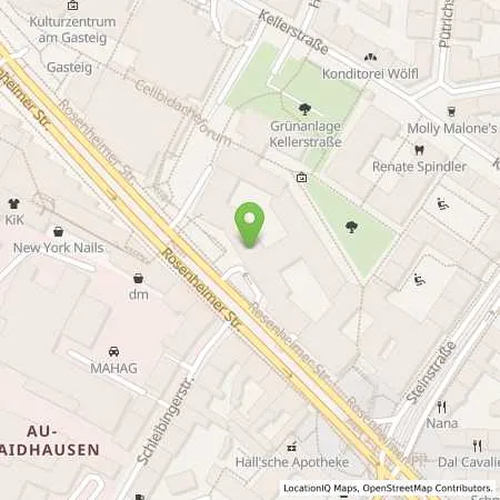 Standortübersicht der Tankstelle Park One GmbH in 81667 München