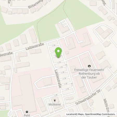 Standortübersicht der Tankstelle E.ON Drive Infrastructure GmbH in 91541 Rothenburg ob der Tauber
