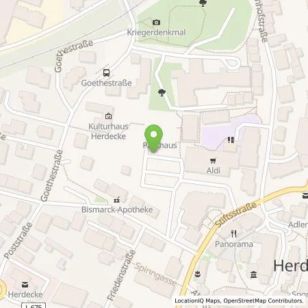 Standortübersicht der Tankstelle ALDI Nord Deutschland Stiftung & Co. KG in 58313 Herdecke