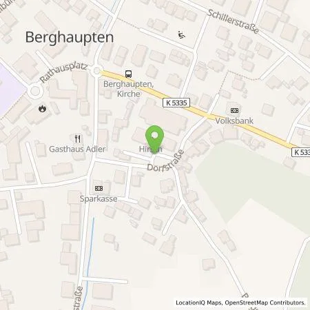 Standortübersicht der Tankstelle Hotel-Restaurant Hirsch Sandra Faisst e.K. in 77791 Berghaupten