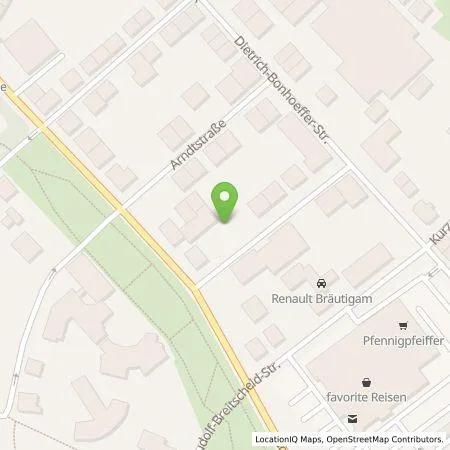 Standortübersicht der Tankstelle Autohaus Bräutigam GmbH & Co. KG in 08371 Glauchau
