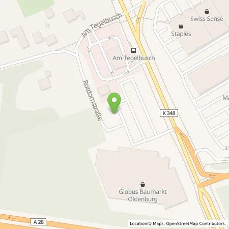 Standortübersicht der Tankstelle Pfalzwerke AG in 26129 Oldenburg