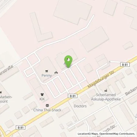 Standortübersicht der Tankstelle ALDI Nord Deutschland Stiftung & Co. KG in 38820 Halberstadt