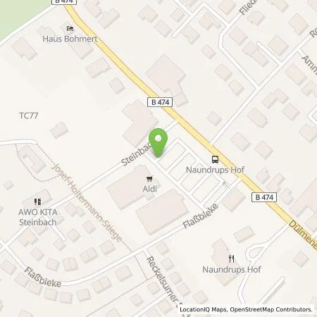 Standortübersicht der Tankstelle ALDI Nord Deutschland Stiftung & Co. KG in 59348 Lüdinghausen