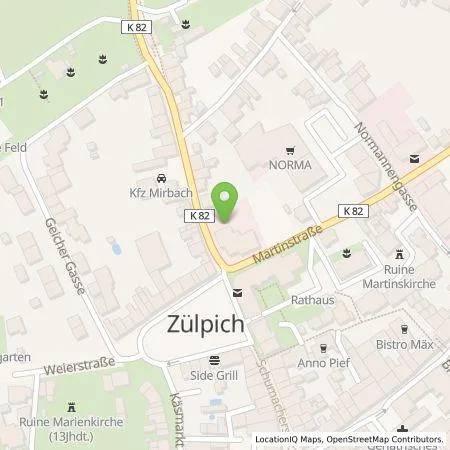 Standortübersicht der Tankstelle e-regio GmbH & Co. KG in 53909 Zülpich