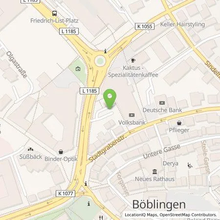 Standortübersicht der Tankstelle Vereinigte Volksbanken eG in 71032 Böblingen