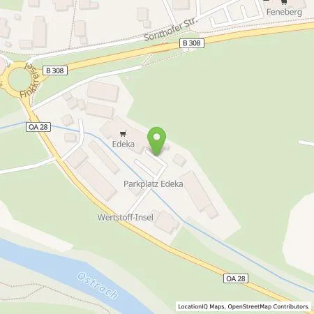 Standortübersicht der Tankstelle Edeka Weißinger in 87541 Bad Hindelang