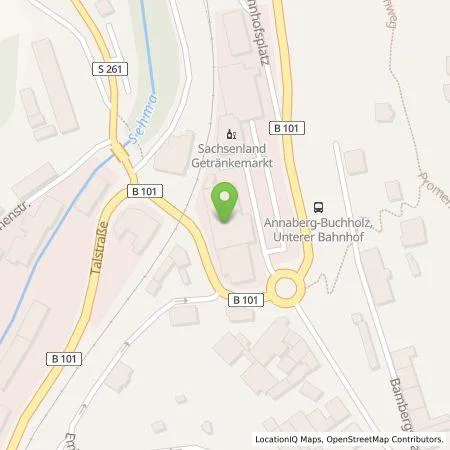 Standortübersicht der Tankstelle EnBW mobility+ AG und Co.KG in 09456 Annaberg-Buchholz