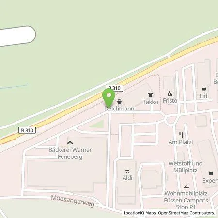 Standortübersicht der Tankstelle Bilkraft GmbH in 87629 Füssen