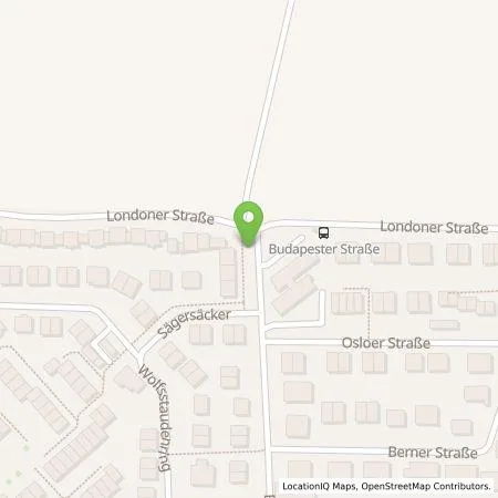 Standortübersicht der Tankstelle EDE - Energiedienst Erlangen GmbH in 91056 Erlangen