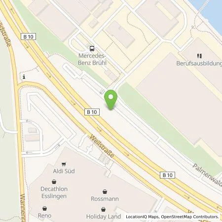 Standortübersicht der Tankstelle EnBW mobility+ AG und Co.KG in 73733 Esslingen am Neckar