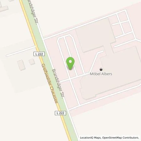 Standortübersicht der Tankstelle E.ON Drive Infrastructure GmbH in 18439 Stralsund