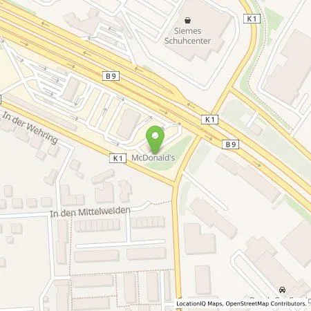 Standortübersicht der Tankstelle EWE Go GmbH in 56070 Koblenz