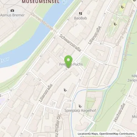 Standortübersicht der Tankstelle SWM Versorgungs GmbH in 81669 München